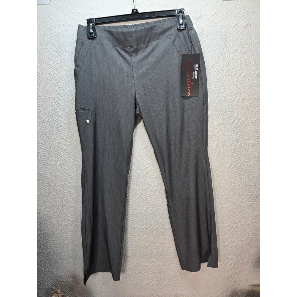 Greys Anatomy Scrub Pants Womens Medium Petite Grey NWT Signature GNP508P Cargo